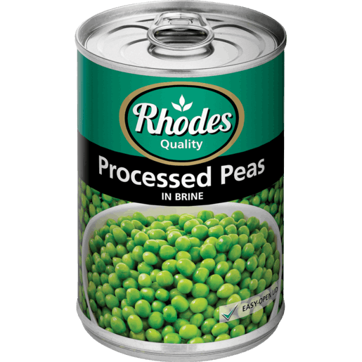 RHODES QUALITY Processed Peas 410g x 12 Carton