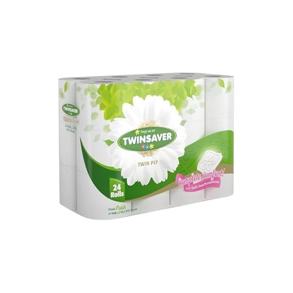 Twin Saver Toilet Paper 2 Ply 24 Pack