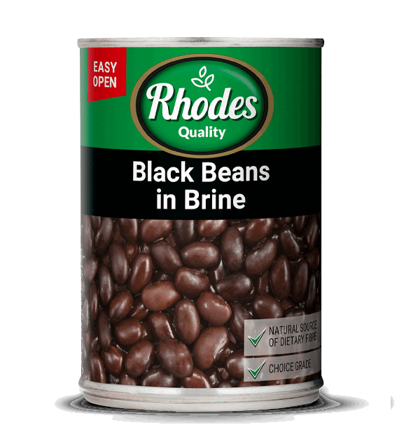 RHODES QUALITY Black Beans in Brine 400g x 12 Carton