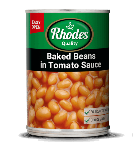 RHODES QUALITY Baked Beans in Tomato Sauce Tinned 410g x 12